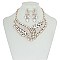 FASHIONABLE GEOMETRIC DOT METAL STONE NE SET SLNBQ77