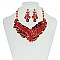 FASHIONABLE GEOMETRIC DOT METAL STONE NE SET SLNBQ77