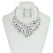 FASHIONABLE GEOMETRIC DOT METAL STONE NE SET SLNBQ77