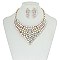 FASHIONABLE RHINESTONE NECKLACE SET SLNBQ79