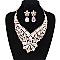 FASHIONABLE STONE NECKLACE SET SLNBS1085
