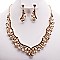 DROP RHINESTONE NECKLACE SET