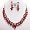 DROP RHINESTONE NECKLACE SET