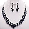 DROP RHINESTONE NECKLACE SET