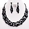 RHINESTONE BIB NECKLACE SET