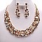 RHINESTONE BIB NECKLACE SET