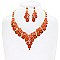 RHINESTONES AND PEARLS NECKLACE SET