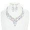 RHINESTONES AND PEARLS NECKLACE SET