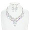 RHINESTONES AND PEARLS NECKLACE SET