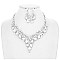 RHINESTONES AND PEARLS NECKLACE SET