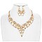 RHINESTONES AND PEARLS NECKLACE SET