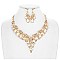 RHINESTONES AND PEARLS NECKLACE SET