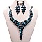 LARGE STONE BIB DROP NECKLACE SET