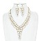 Y-SHAPED TEARDROP NECKLACE SET