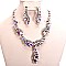 RHINESTONE CLUSTER WING NECKLACE