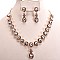 DROP RHINESTONE NECKLACE SET