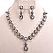 DROP RHINESTONE NECKLACE SET