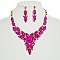 DAZZELING CRYSTAL HOLIDAY NECKLACE SET