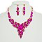 DAZZELING CRYSTAL HOLIDAY NECKLACE SET