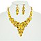 DAZZELING CRYSTAL HOLIDAY NECKLACE SET