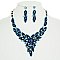 DAZZELING CRYSTAL HOLIDAY NECKLACE SET