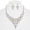 BURST FLOWER PETAL NECKLACE SET