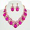 LARGE DROP GARDEN PARTY NECKLACE SET