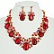 LARGE DROP GARDEN PARTY NECKLACE SET