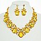 LARGE DROP GARDEN PARTY NECKLACE SET