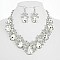 LARGE DROP GARDEN PARTY NECKLACE SET