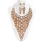 FASHIONABLE LONG EVENING BIB NECKLACE SET SLNBY7062