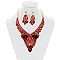 FASHIONABLE DIAMONDS BIB NECKLACE SET SLNBY7064