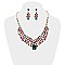 FASHIONABLE GEMS ON ME NECKLACE SET