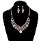 FASHIONABLE GEMS ON ME NECKLACE SET