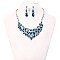 FASHIONABLE STONE EVENING NECKLACE SET SLNBY7842