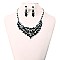 FASHIONABLE STONE EVENING NECKLACE SET SLNBY7842