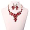 FASHIONABLE STONE EVENING NECKLACE SET SLNBY7843