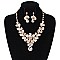 FASHIONABLE STONE EVENING NECKLACE SET SLNBY7845