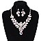 FASHIONABLE STONE EVENING NECKLACE SET SLNBY7845