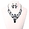 FASHIONABLE STONE EVENING NECKLACE SET SLNBY7845