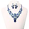 FASHIONABLE STONE EVENING NECKLACE SET SLNBY7845