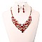FASHIONABLE STONE EVENING NECKLACE SET