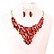 FASHIONABLE STONE EVENING NECKLACE SET SLNBY7854