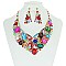 Bib RHINESTONE NECKLACE SET MEZ8183