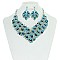 Royalty Style RHINESTONE Bib NECKLACE With Earrings Set MEZ8184