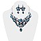 FASHIONABLE RHINESTONE  NECKLACE SET SLNBY8189