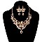 FASHIONABLE RHINESTONE  NECKLACE SET SLNBY8189