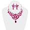 FASHIONABLE RHINESTONE  NECKLACE SET SLNBY8189