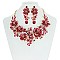 Garden Roses Bib RHINESTONE NECKLACE SET