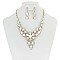 FASHION HALO  STONE NECKLACE/ER SET